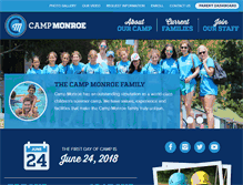 Tablet Screenshot of campmonroe.com